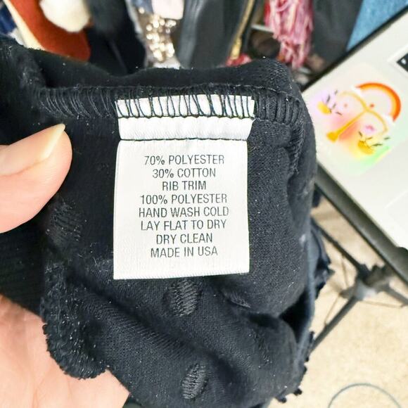 NWT BCBGMaxAzria Black Faux Leather Asymmetric Top Women's Size M One Shoulder - Picture 7 of 12